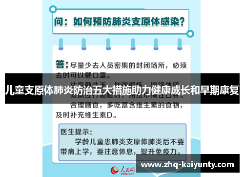 儿童支原体肺炎防治五大措施助力健康成长和早期康复